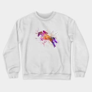 Watercolor horse show Crewneck Sweatshirt